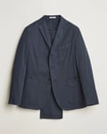 Boglioli K Jacket Supima Cotton Suit Navy