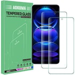 AOKUMA Verre Trempé compatible Xiaomi Redmi note 12 Pro/12 Pro Plus Pro+[Lot de 2] [0.26mm] [Extrêmement résistant aux rayures] [Haute définition][Facile à installer] protections d'écran