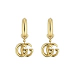 Gucci GG Running 18ct Yellow Gold Drop Earrings D