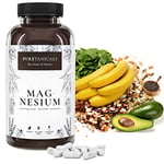 Magnésium Marin 400mg Gelules - 365 Capsules Pack familial | Premium Élémentaire (Pur) Magnesium Fortement & Haute Dose Testé en Laboratoire - Sans Stéarate, Végétalien