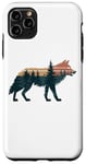 Coque pour iPhone 11 Pro Max Loup Randonnée Chasse Plein Air Camping Forêt Homme Femme Loup