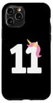 Coque pour iPhone 11 Pro Licorne pour 11e anniversaire pour enfants, filles, tout-petits, femmes, hommes