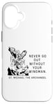 iPhone 16 Plus Never Go Out Without Your Wingman Christian Faith Case