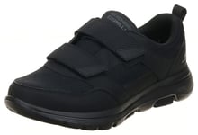 Skechers Men's Gowalk-Athletic Hook and Loop Walking Shoes | Two Strap Sneakers | Air-Cooled Foam, Black, 6.5 UK X-Wide