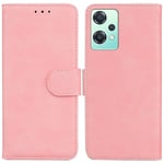 OnePlus Nord CE 2 Lite 5G Solid Color premium lommebokdeksel - Rosa