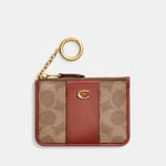 Coach Leather Signature Leather Mini ID Card Case