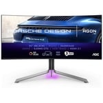 AOC AGON Porsch Design PD34 34" OLED Curved, curvature radius: 1800R/1.8m, QD-OLED, 3440x1440 pixel, 21:9