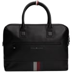 Porte document Tommy Hilfiger  Sac ordinateur  Ref 63550 BDS Noir 41*30*8 cm