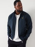 Lyle & Scott Lyle &amp; Scott Big &amp; Tall Softshell Harrington Jacket - Navy, Navy, Size 1Xl, Men