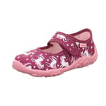 Superfit Girls Bonny Slipper, Red Multi Coloured 5010, 4 UK