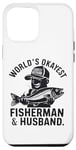 iPhone 14 Pro Max World's Okayest Fisherman Husband - Funny Fishing Design Case