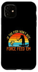 Coque pour iPhone 11 Bowfishing Force Feed Them, pêcheur, arc et flèche