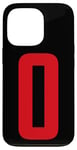 iPhone 13 Pro Number 0 in Red printed both sides Case