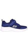 Skechers Junior Girls Dynamatic Trainer, Navy, Size 13 Younger