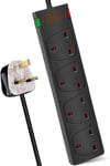 4  Way  Extension  Lead  with  Surge  Protection ,  13A / 250V ~  Multi  Sockets