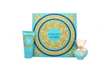 VERSACE POUR FEMME DYLAN TURQUOISE GIFT SET 30ML EDT + 50ML PERFUMED BODY GEL