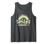 Disney Pixar Cars 2 Miles Of Smiles McQueen Mater Chest Logo Tank Top