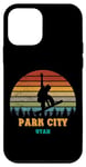 Coque pour iPhone 12 mini Park City Utah Vintage Sun Snowboard Snowboarder Retro