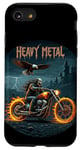 Coque pour iPhone SE (2020) / 7 / 8 Heavy Metal Thrash Hard Rock Horreur Rocker Tenue moto