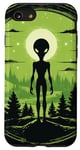 Coque pour iPhone SE (2020) / 7 / 8 Tête d'extraterrestre verte mignonne visage OVNI || Alien