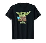 Star Wars The Mandalorian The Child Grogu Blue Macaron T-Shirt