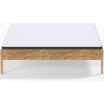 Ensemble lit adulte 140x190 cm en bois massif Aina + Matelas ressorts ensachés Mousse hr