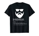 Mens Bearded Football Coach Shirt Beard Joke Football Coach Gift T-Shirt