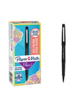 Papermate Paper Mate Flair filtspetspennor | Mediumspets (0,7 mm) | Svart | 12 stycken