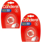 CANDEREL SWEETENER TABLETS 100 POCKET PACK - LOW CALORIE SUGAR  x 2 PACKS