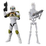 Star Wars The Black Series, Figurines de Collection Clone Commando et droïde de Combat B1 à l'échelle 15 cm, Star Wars: Battlefront II