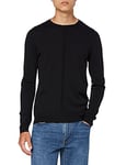 Falke Neck-60009 Homme Crew Neck, Black, FR : M (Taille Fabricant : M)