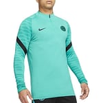 Nike Homme Fc Internazionale Milano, Saison 2021/22, Entraînement, À Jersey manches longues, Turbo Green/Black/Black, XXL EU