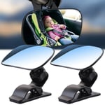 360° Rotates Baby Car Mirror Ajustable Square Safety Kids Monitor  Children