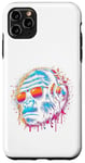 Coque pour iPhone 11 Pro Max Monkey DJ Disco Music Lover Gorilla Chimpanzee Casque audio