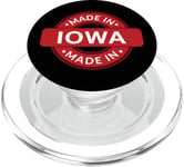 IOWA Home - Made in Iowa - Funny Label - Classic PopSockets PopGrip pour MagSafe