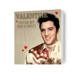 Valentine's Day Card Elvis Presley Valentine You're My One & Only Elvis