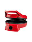 Nedis FCPM100FRD - pizza maker/grill - red black