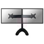 NewStar FPMA-D700DD - Pied pour 2 écrans LCD - noir - Taille d'écran : 19"-30" - support pour ordinateur de bureau, oeillet