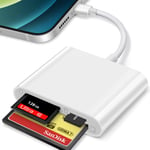 Adaptateur de lecteur de carte CF SD TF Lightning Lecteur de carte universel pour Apple