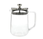 La Cafetière Loose Leaf 4-Cup//1050ml Teapot with Lid, Heat-Resistant Glass Tea Infuser with Built-in Stainless Steel Filter for Tea Leaves and Ground Coffee Infusions