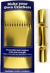 Set of 12 Flat Pack Make Your Own Gold Christmas Crackers.