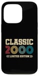 Coque pour iPhone 13 Pro 25 Year Old Gifts Classic 2000 Édition limitée 25e anniversaire