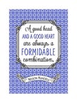 Wee Blue Coo Quote Nelson Mandela Good Head Heart Formidable Wall Art Print