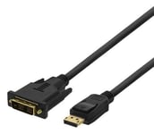 Deltaco DP 2022, DisplayPort, DVI D, 2m