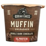 Muffin Power Cup Double Dark Chocolate Case of 12 X 2.36 Oz By Kodiak Cakes