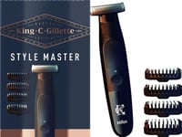 Rasoir electrique sans fil King C Gillette Sytle MAster Pack 4 sabots