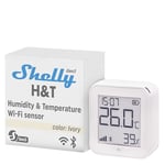 Shelly H&T Gen3 - Ivoire | Capteur de température et d'humidité connecté | Thermomètre & Hygromètre intérieur/extérieur | Wi-Fi & Bluetooth | Compatible avec Alexa et Google Home | App iOS & Android