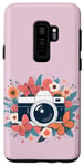 Coque pour Galaxy S9+ Appareil photo floral mignon photographe amateur de photographie