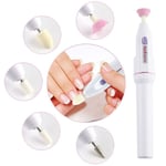 Elektrisk Nagelfräsmaskin Naglar Konst Fil Elektrisk Manikyr Set, Bärbar Nagelfil Fingernagel Slip Kit Multifunktionell Naturlig Tånagel Polermaskin Slipning