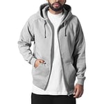 Urban Classics Zip Hoody, Sweat-Shirt à Capuche Homme, Grau (grey 111), XXX-Large